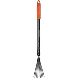 Τηλεσκοπική Τσουγκράνα Φύλλων Black & Decker Ατσάλινη 77-100 cm Black/Orange 871125223524