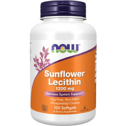 Now Foods Sunflower Lecithin Συμπλήρωμα Διατροφής με Λεκιθίνη 1200mg 100 Μαλακές Κάψουλες