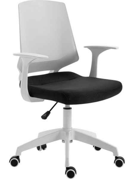 Zita Plus BS1150-W Καρέκλα Γραφείου Μαύρη Άσπρη 01.0041