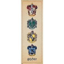 Αφίσα 53x158εκ HARRY POTTER House Crests