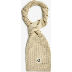 Fred Perry Κασκόλ Waffle Knit Ribbed Scarf C6138-TO4 Εκρού