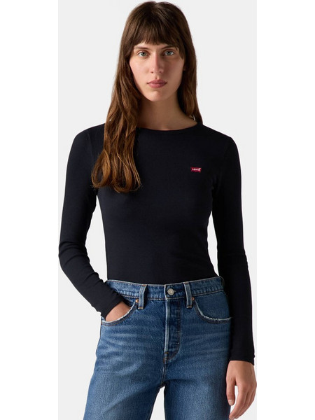 Levi's Hayes Γυναικεία Μακρυμάνικη Μπλούζα 001J4-0004 HAYES LS TEE ANTHRACITE NIGHT