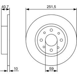 Bosch Δισκόπλακα - 0 986 479 C83