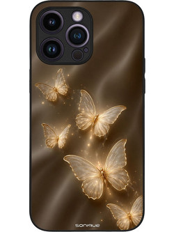 Sonique Diva Series Back Cover Χρυσές Πεταλούδες (iPhone 14 Pro Max)
