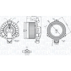 Magneti Marelli 069412749010 - ΒΕΝΤΙΛΑΤΕΡ ΕΣΩΤ.ΧΩΡΟΥ TOYOTA YARIS P13 12.2010 - 06.2020
