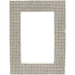 Κορνίζα Linear 034273 10x15cm Off White Γυαλί,Polyresin