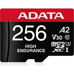 Adata High Endurance microSDXC 256GB Class 10 U3 V30 UHS-I A2 + Adapter