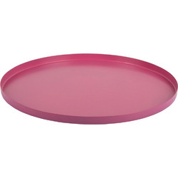 Διακοσμητικός Δίσκος PT4241BP Φ35x1,5cm Bright Pink Present Time Μέταλλο