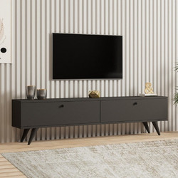 Έπιπλο τηλεόρασης χρώμα Ανθρακί 160x25x35εκ
