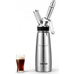 VEVOR Παρασκευαστής Καφέ Nitro Cold Brew 0,5L Σύστημα Διανομής Αζώτου, Κεγκατόρα Καφέ για Οικιακή Παρασκευή, Φορητός Εγχυτήρας Αζώτου με Διανομέα και Βαλβίδα Αποσυμπίεσης, Δώρο για Λάτρεις του Καφέ