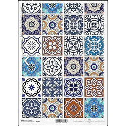 Ριζόχαρτο Vintage-colourful tiles 21x29εκ. (ITD-R1381)