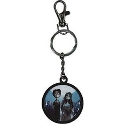 Corpse Bride Metal Keychain Couple & Logo 7 cm