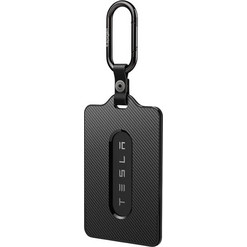 Spigen - Θήκη Κάρτας (ACP11310) - για Κλειδί Tesla, Universal, Λεπτός Σχεδιασμός, με Καραμπίνερ, 2x Προστατευτική Μεμβράνη - Μαύρο