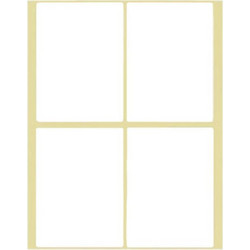 Αυτοκόλλητες Ετικέτες Λευκές No23 48x72mm 40 Φύλλα 4 Ετικέτες Ανα Φύλλο