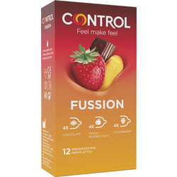 Control Feel Make Feel Fussion Προφυλακτικά με Γεύσεις & Λιπαντικό 12τμχ