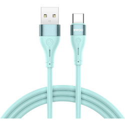 Bwood Silicone X-280C Καλώδιο USB-A to USB-C Πράσινο