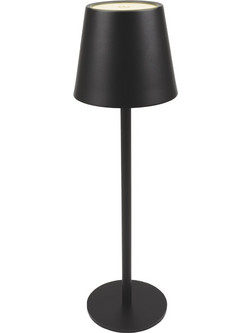 POWERTECH LED επιτραπέζιο φωτιστικό HLL-0193, ρυθμιζόμενο, επαναφορτιζόμενο, μαύρο