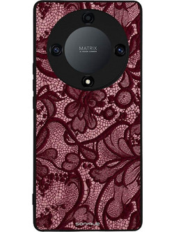 Sonique DIVA Series Θήκη (Honor Magic5 Lite 5G) Μπορντό Δαντέλα