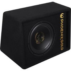 Phoenix Gold PGZ8AB Αυτοενισχυόμενο Subwoofer Αυτοκινήτου 8" 125W RMS με Κούτα