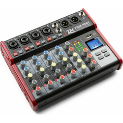 Power Dynamics PDM-X601 Αναλογική Κονσόλα 6 Καναλιών με Phantom Power & 4 Εισόδους XLR & Bluetooth