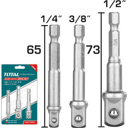 Total Σετ Αντάπτορες 1/4" - 3/8" - 1/2" TAC273651 3τμχ