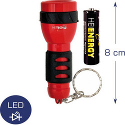 Heitech Mini 04003556 Φακός Μπρελόκ Μπαταρίας Led