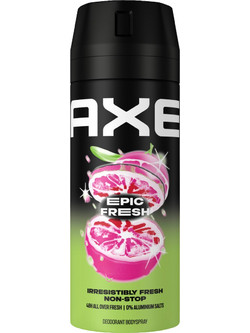 AXE Epic Fresh Grapefruit & Tropical Pineaple Scent Deodorant Ανδρικό Αποσμητικό Spray 48h Χωρίς Αλουμίνιο 150ml