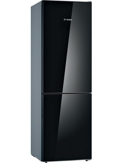 Bosch KGV36VBEAS Ψυγειοκαταψύκτης 308lt No Frost Υ186cmxΠ60cmxΒ65cm Μαύρος