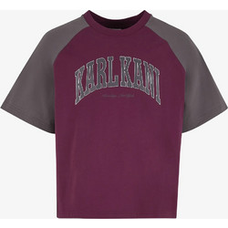 KARL KANI Men Kk College Boxy Raglan T-shirt - VIOLET - KM263-003-2