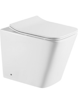 Karag Καπάκι Λεκάνης Τετράγωνο Πλαστικό Slim Λευκό SLT062D-UQ1-MW
