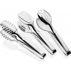 Tongs Set (3 Pieces) Piacasa Silver