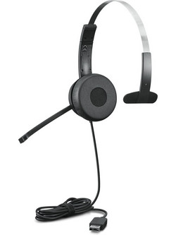 Lenovo 100 Mono On Ear Ακουστικό Υπολογιστή με Μικρόφωνο & USB-A