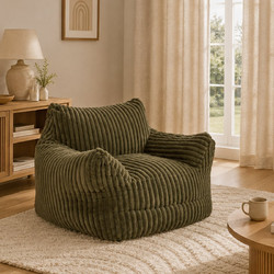 Spitishop Πουφ Πολυθρόνα Khaki (119x110x75) Muzi 207360D