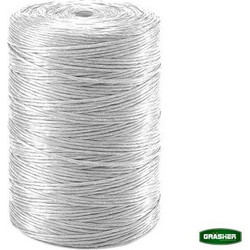 GRASHER 102920 Σχοινί Σπάγγος 8000D Δεσίματος Φυτών Σε Χρώμα Λευκό 500gr