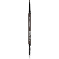Mesauda Sketch Brows αυτόματο μολύβι για τα φρύδια με βούρτσα απόχρωση 102 Brunette 0.09g