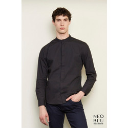 Ανδρικό πουκάμισο με γιακά μάο Bart Men - 03792 Neoblu Deep Black