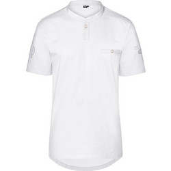 Μπλούζα Σεφ Aramis Λευκό χρώμα με κοντό Μανίκι Microfiber / Design by tips