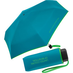 Benetton 56523 Γαλαζοπράσινη Super Mini Χειροκίνητη Ομπρέλα Βροχής