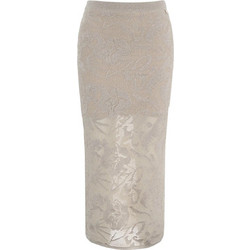 Liu Jo Knit Long Lame Φούστα Μπεζ