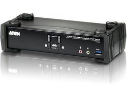 Aten KVM Switch CS1922 DisplayPort USB 3.0 USB-B Audio