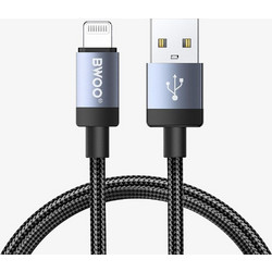 Bwoo Braided USB-A to Lightning Cable 1m Black BO-X401L
