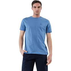 Fynch-Hatton Basic Ανδρικό T-Shirt Pacific Blue SNOS1500-623 Blue