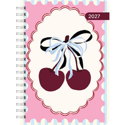 2027 Ημερολόγιο Ημερήσιο Σπιράλ 17x25 Cherry