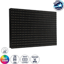 GLOBOSTAR(R) MODULCO 90385 Module Πλακίδιο Κυλιόμενης Ψηφιακής Επιγραφής/Οθόνης 32x16cm P10 LED 40W Nits 5500cd/m DC 5V Αδιάβροχο IP65 RGB - Μ32 x Π1.8 x Υ16cm