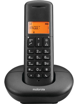 Motorola E221 Ασύρματο Τηλέφωνο με Ανοιχτή Ακρόαση Μαύρο