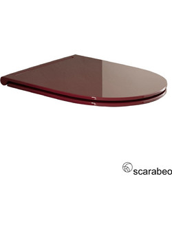 Scarabeo Moon Καπάκι Λεκάνης D-Shape Πλαστικό Slim Soft Close Μπορντό 502-5535BS-830