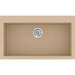 Sanitec Classic 333 Υποκαθήμενος Νεροχύτης Γρανίτη Ματ Granite Beige 79x50cm