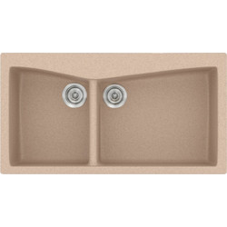 Sanitec Classic 326 Επικαθήμενος Νεροχύτης Γρανίτη Ματ Granite Sand 93x51cm
