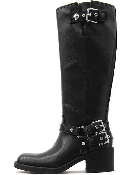 GUESS WOMEN BOOTS MATLEY MID HEEL LEATHER