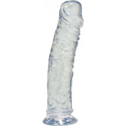 You2Toys Crystal Medium Dong Clear Ρεαλιστικό Dildo με Βεντούζα 19.5cm Clear